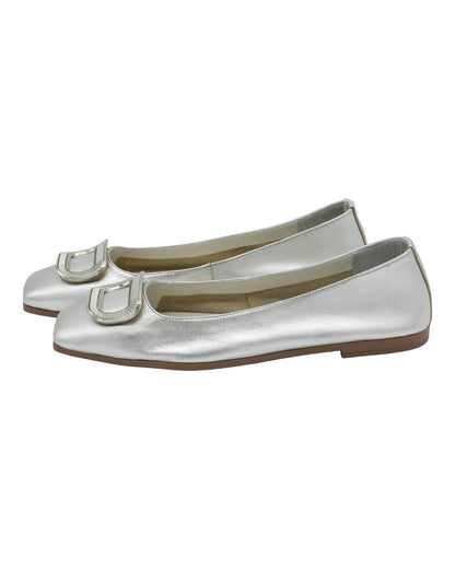 ZAPATOS DE MUJER TOP3 24387 EN PLATA