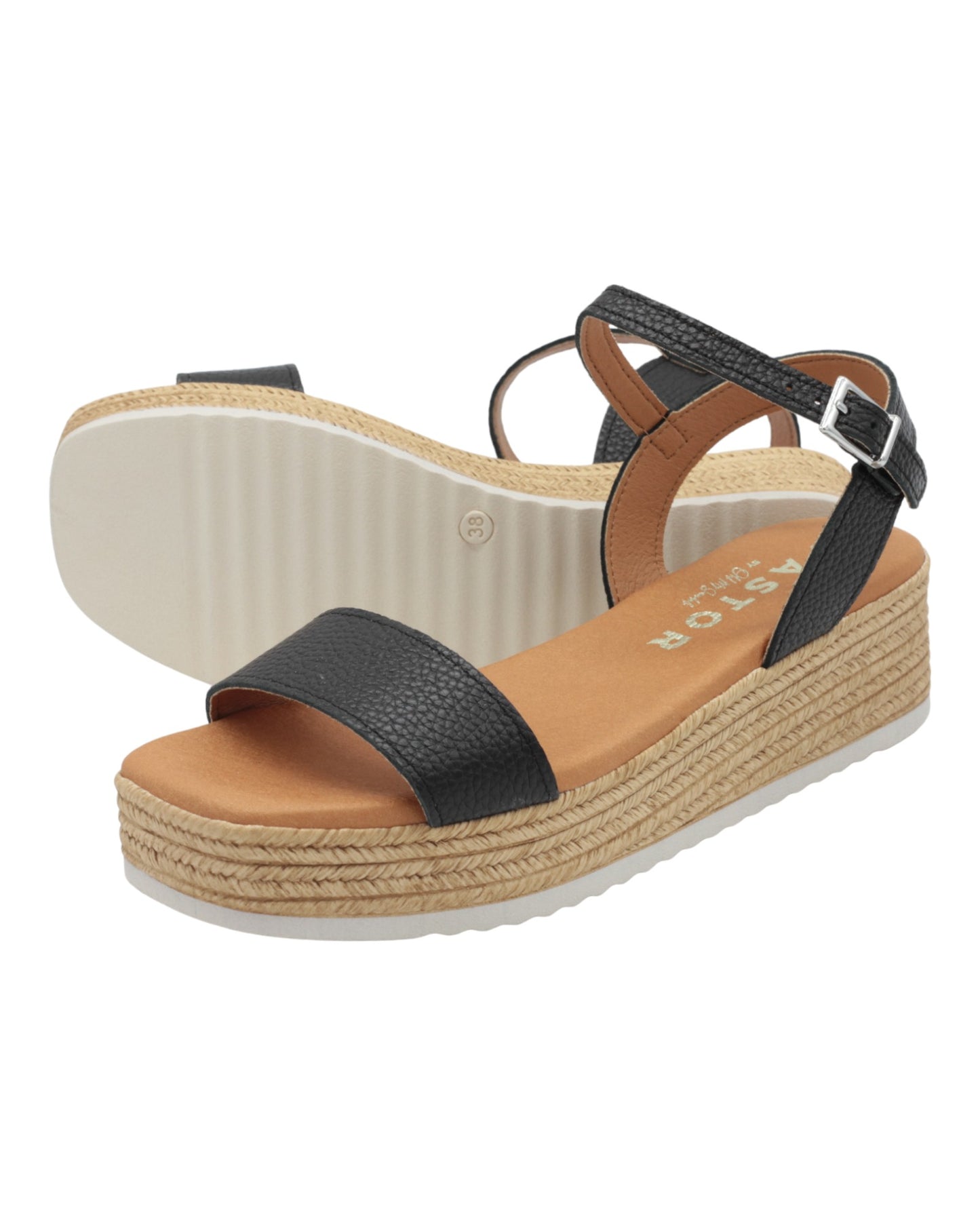 SANDALIAS DE MUJER OH MY SANDALS 5437 EN NEGRO