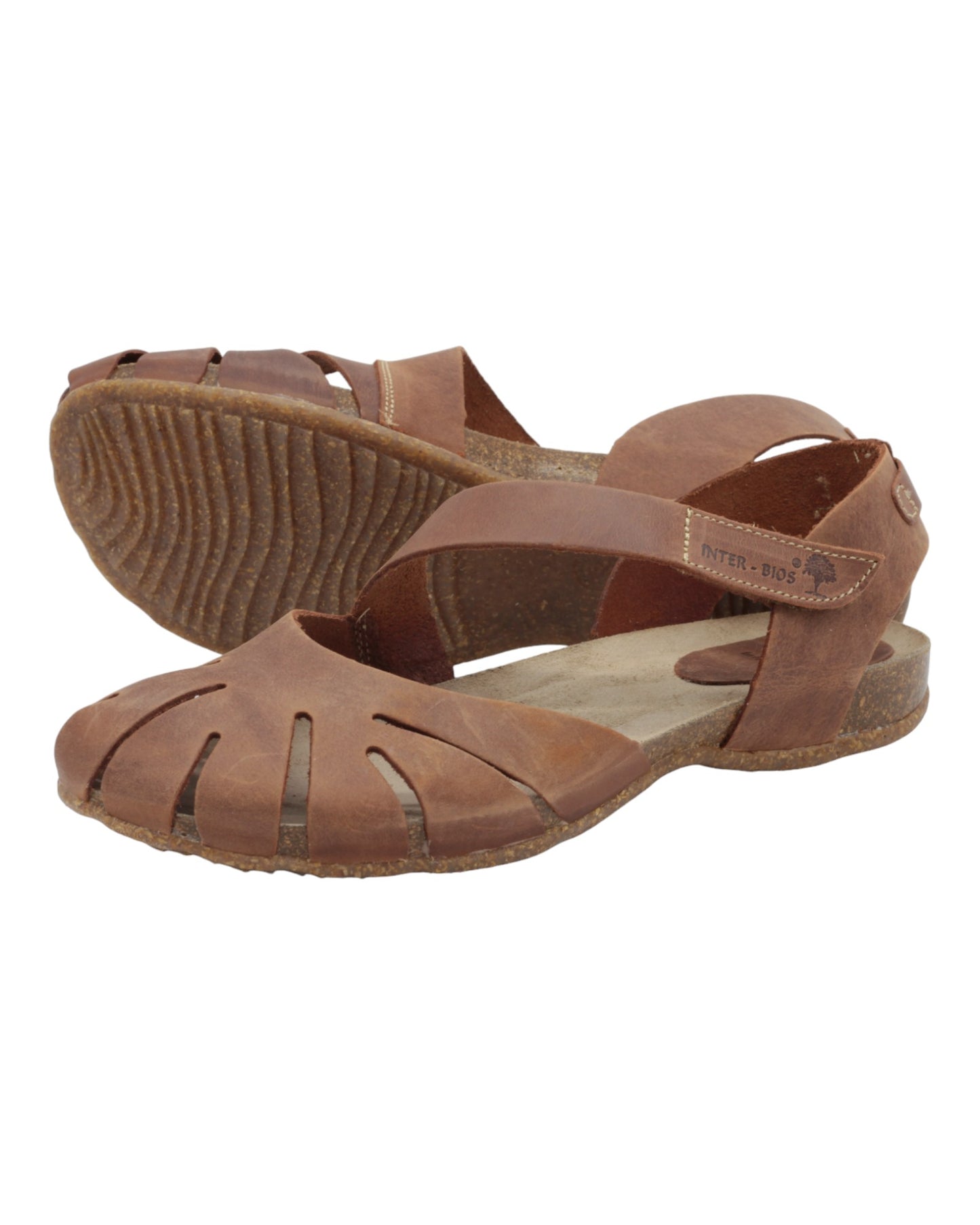 SANDALIAS DE MUJER INTER-BIOS 4456 EN CUERO