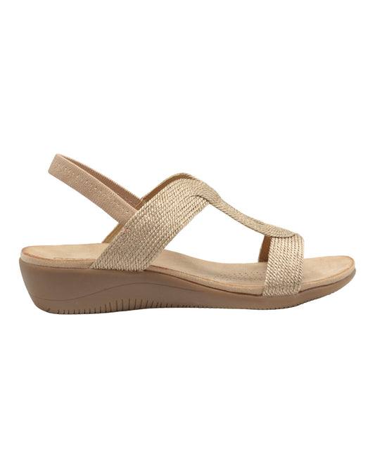 SANDALIAS DE MUJER AMARPIES ABZ26621 EN BRONCE