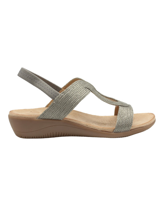 SANDALIAS DE MUJER AMARPIES ABZ26621 EN PLOMO