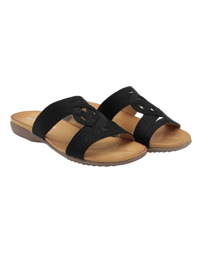 SANDALIAS DE MUJER AMARPIES ABZ23575 EN NEGRO