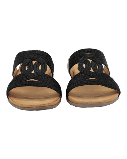 SANDALIAS DE MUJER AMARPIES ABZ23575 EN NEGRO