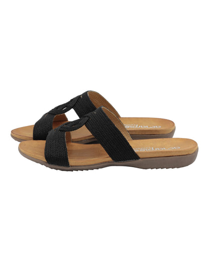 SANDALIAS DE MUJER AMARPIES ABZ23575 EN NEGRO