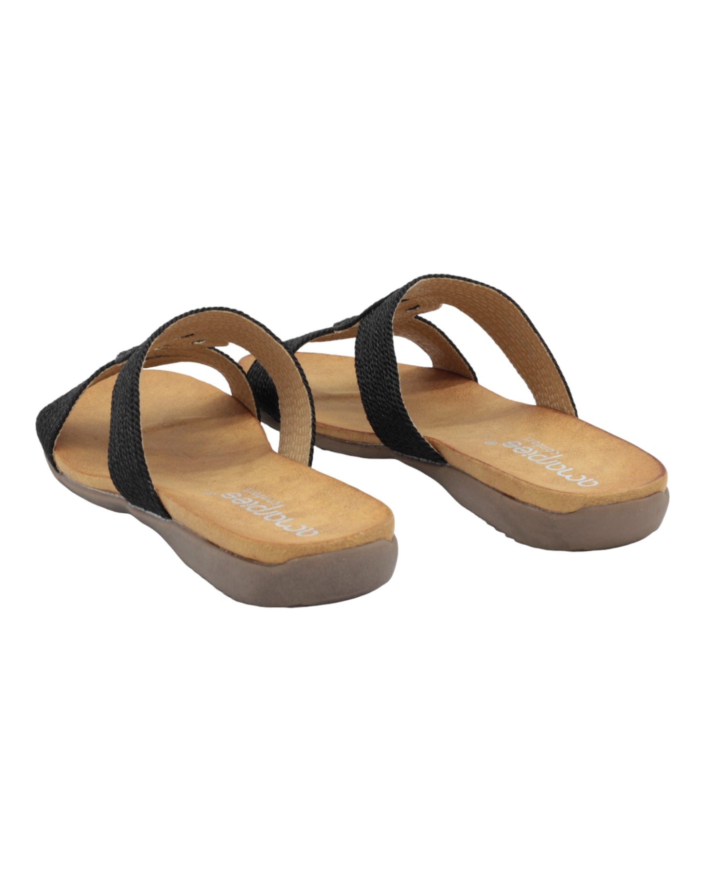 SANDALIAS DE MUJER AMARPIES ABZ23575 EN NEGRO