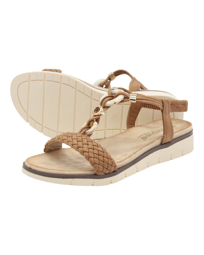 SANDALIAS DE MUJER AMARPIES ABZ26670 EN CUERO