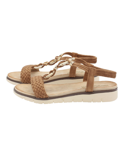 SANDALIAS DE MUJER AMARPIES ABZ26670 EN CUERO