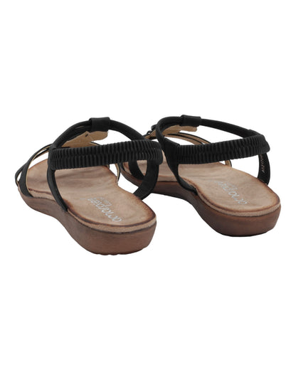 SANDALIAS DE MUJER AMARPIES ABZ17064 EN NEGRO