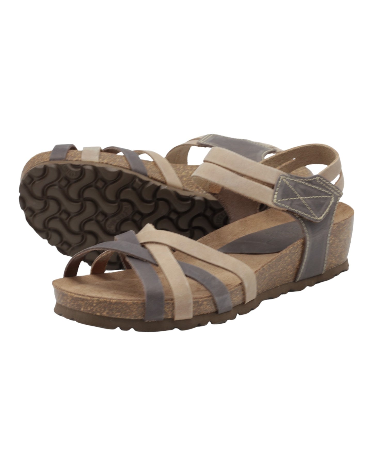 SANDALIAS DE MUJER INTER-BIOS 5338 PARDO-GRIS