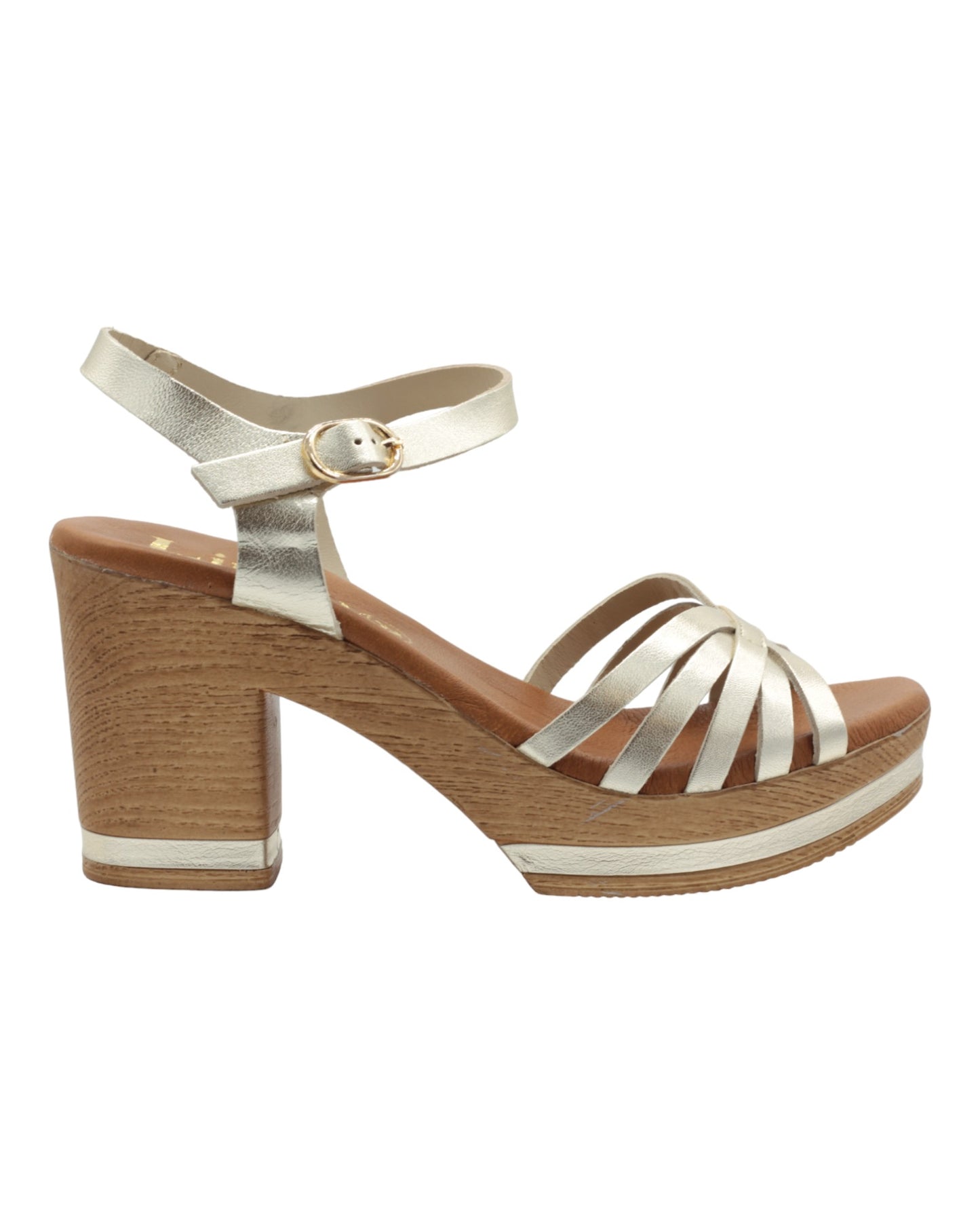 SANDALIAS DE MUJER LINCE 22103 CAPRI EN ORO