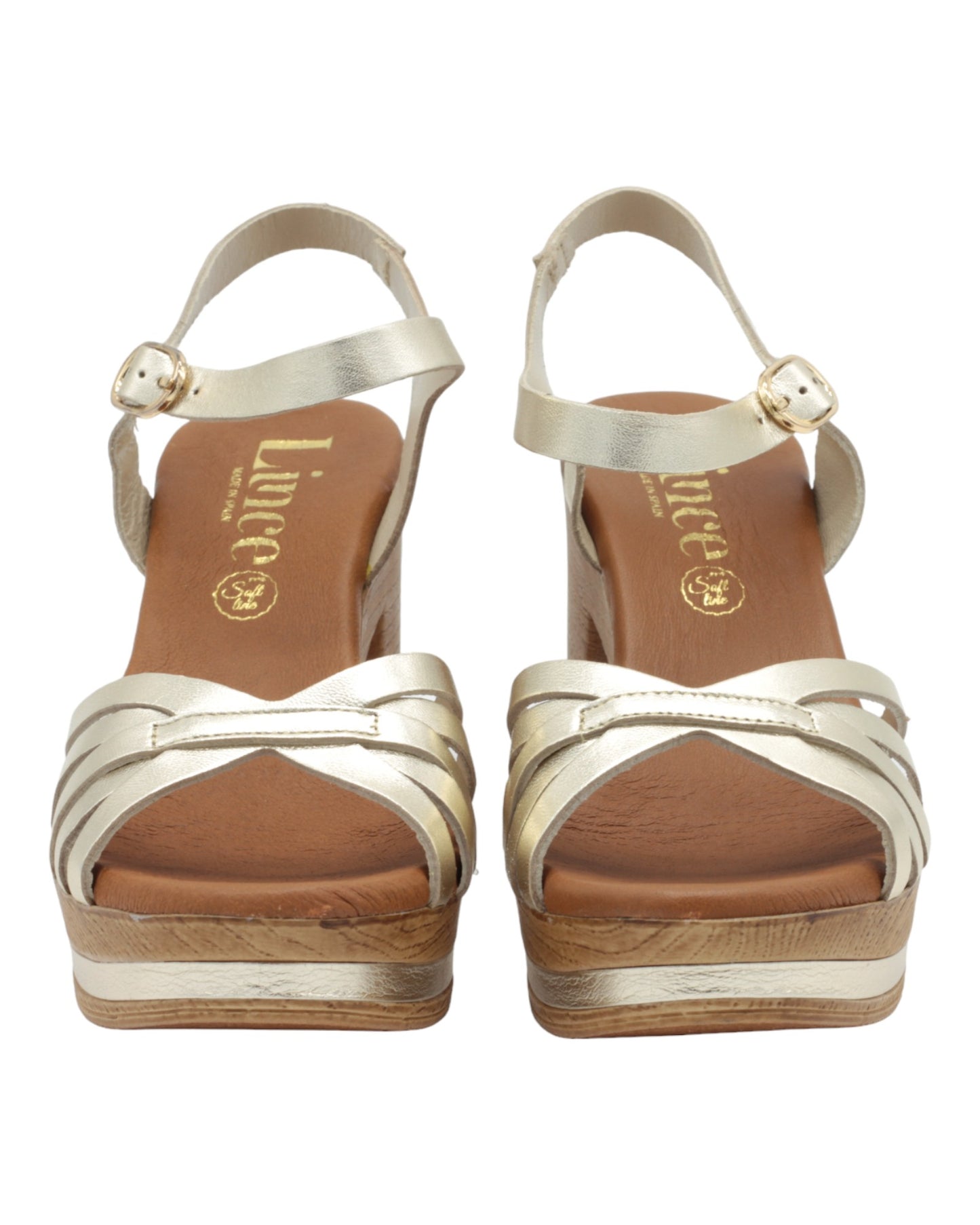 SANDALIAS DE MUJER LINCE 22103 CAPRI EN ORO