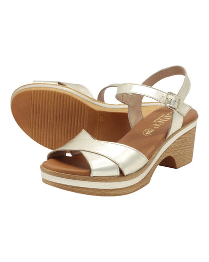 SANDALIAS DE MUJER LINCE 22201 CERDEÑA EN ORO