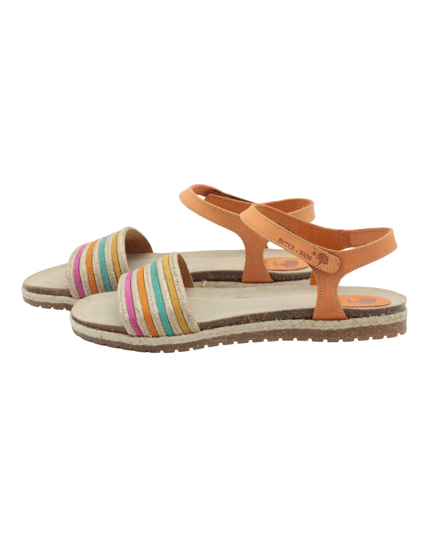 SANDALIAS DE MIUJER INTER-BIOS 2211 EN MULTI-NARANJA