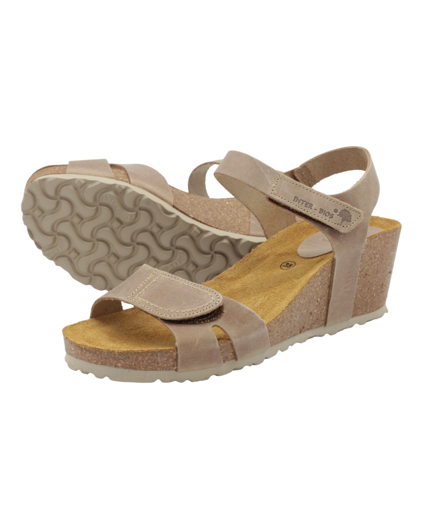 SANDALIAS DE MUJER INTER-BIOS 5611 EN BEIGE