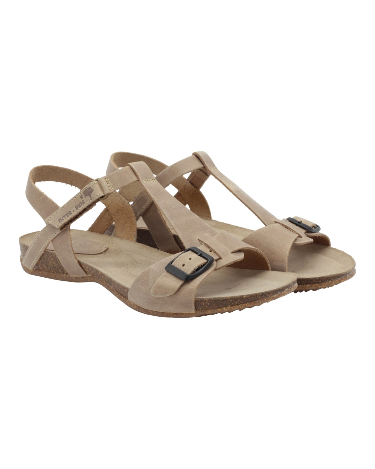 SANDALIAS DE MUJER INTER-BIOS 4462 EN BEIGE