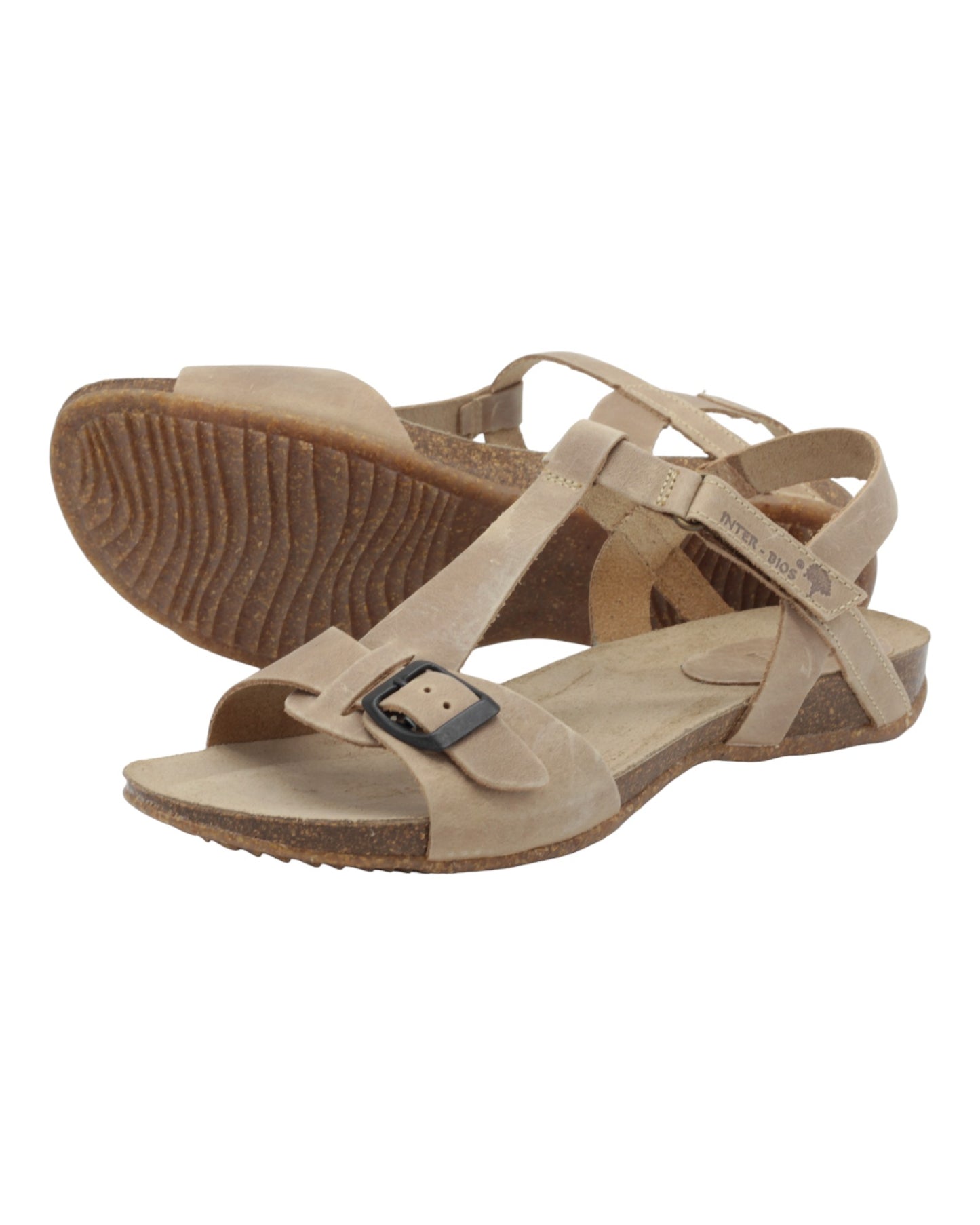 SANDALIAS DE MUJER INTER-BIOS 4462 EN BEIGE