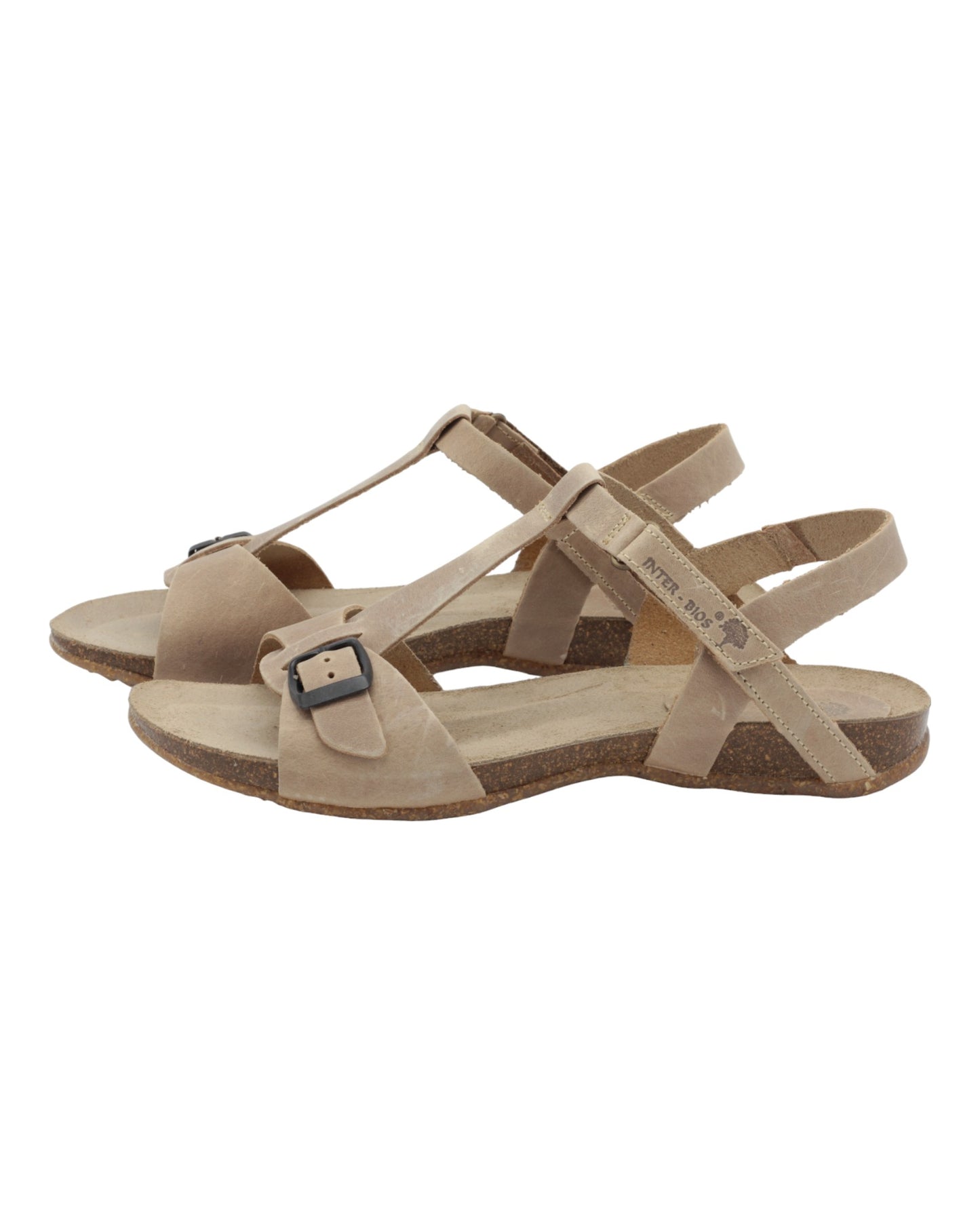 SANDALIAS DE MUJER INTER-BIOS 4462 EN BEIGE