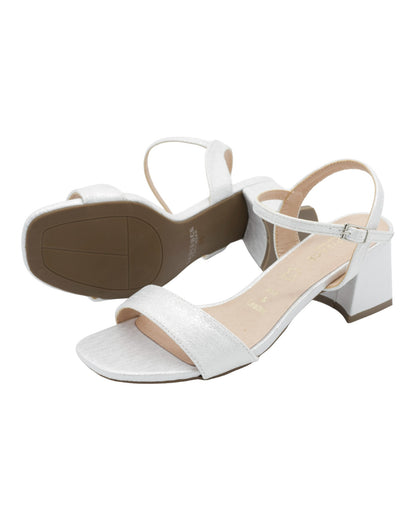 SANDALIAS DE MUJER LAPIERCE MR18 EN PLATA